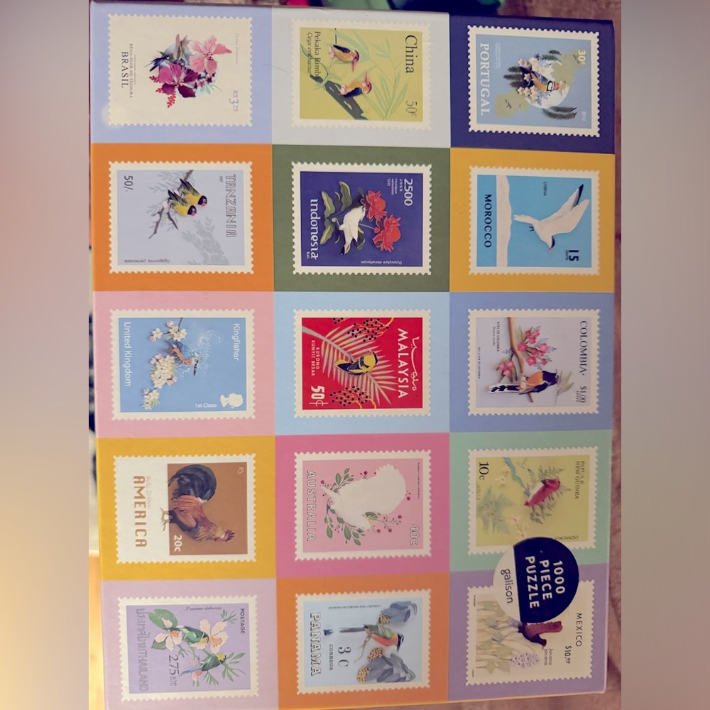 Bird stamps puzzle